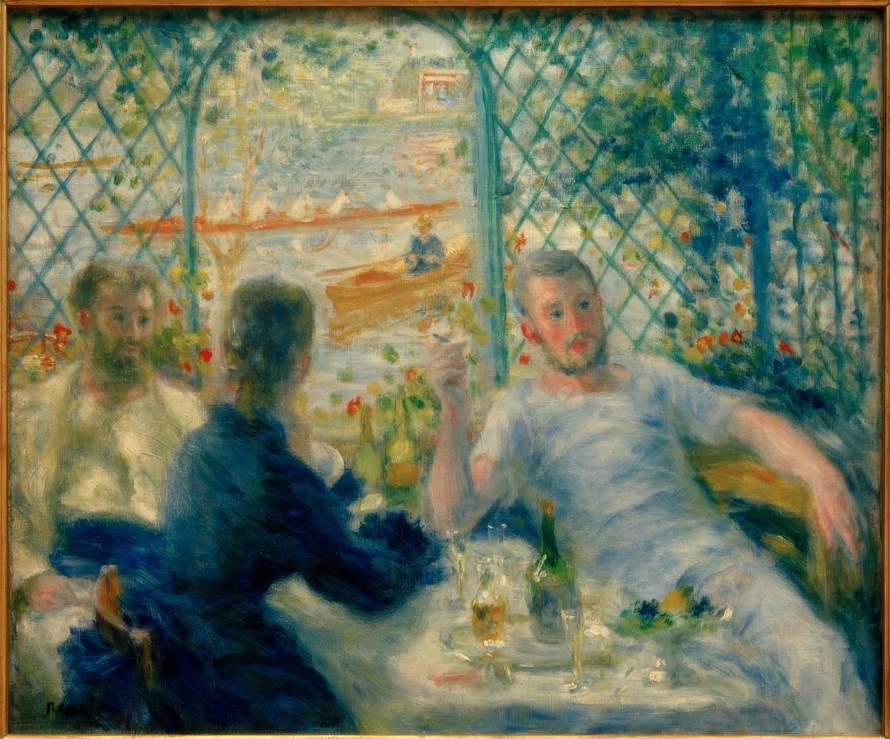 Desayuno en el Restaurante Fournaise (El desayuno de los remeros) de Pierre Auguste Renoir