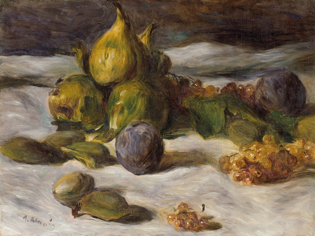 Bodegón de frutas (higos y grosellas) de Pierre Auguste Renoir