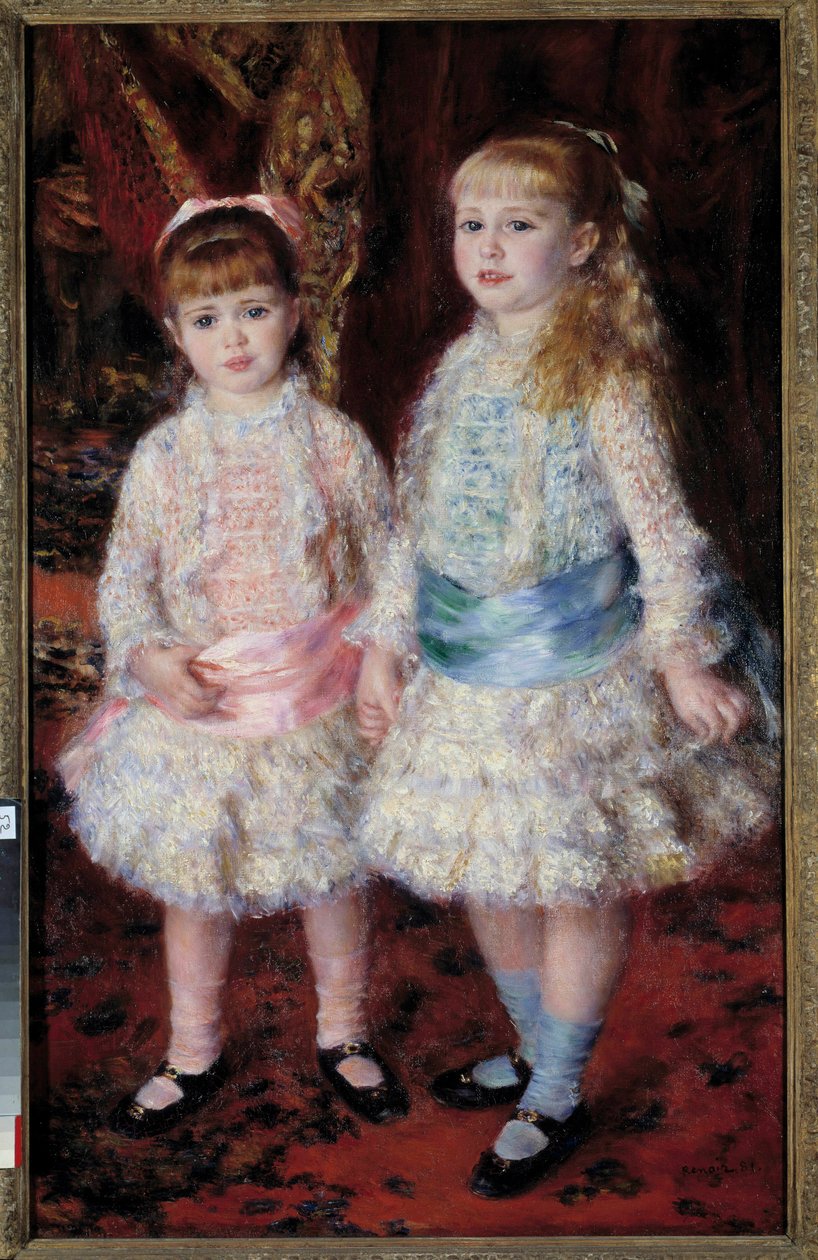 Retrato de las señoritas Cahen de Amberes, hijas del banquero Louis Cahen de Amberes de Pierre Auguste Renoir