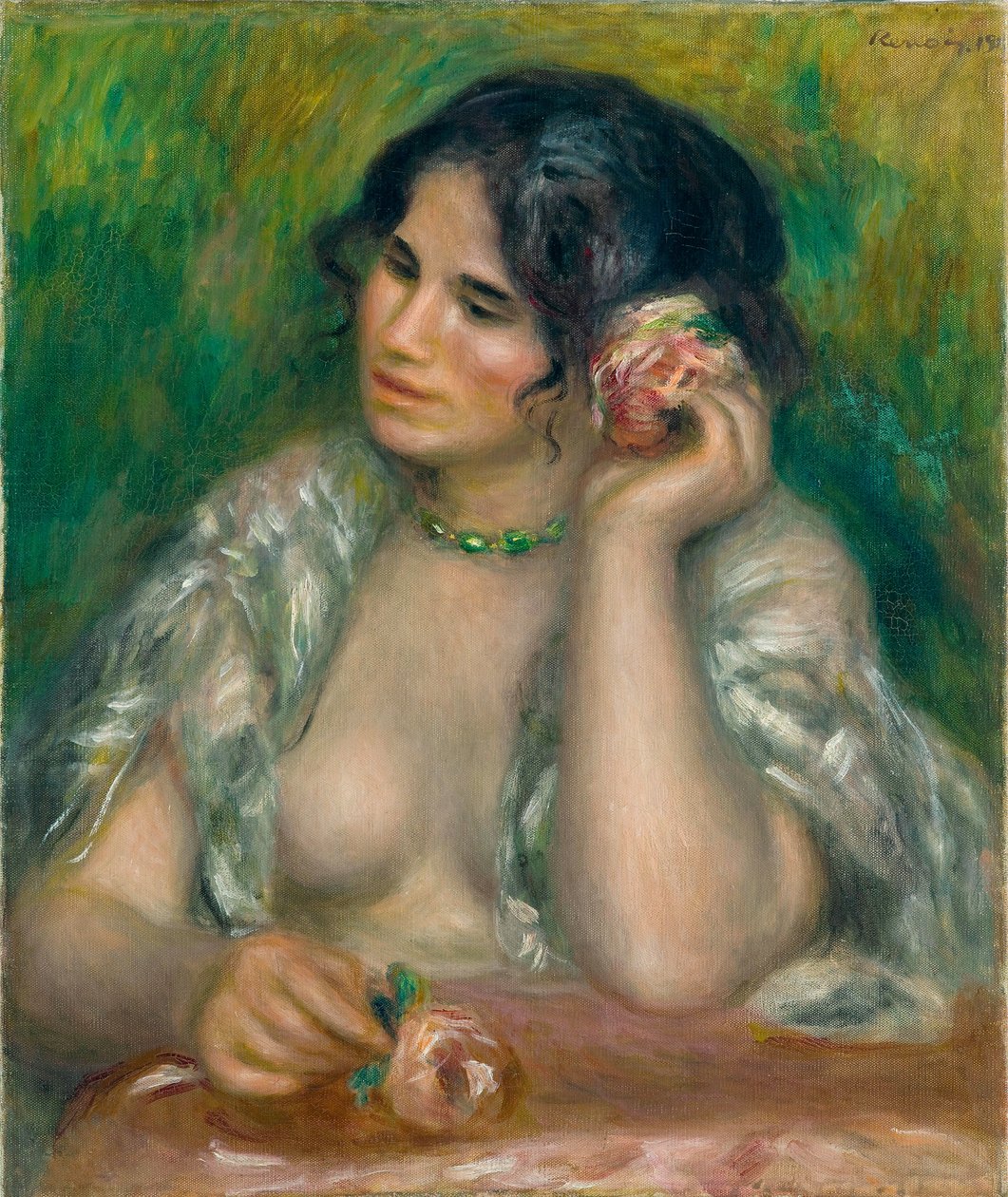 Gabrielle à la rose de Pierre Auguste Renoir