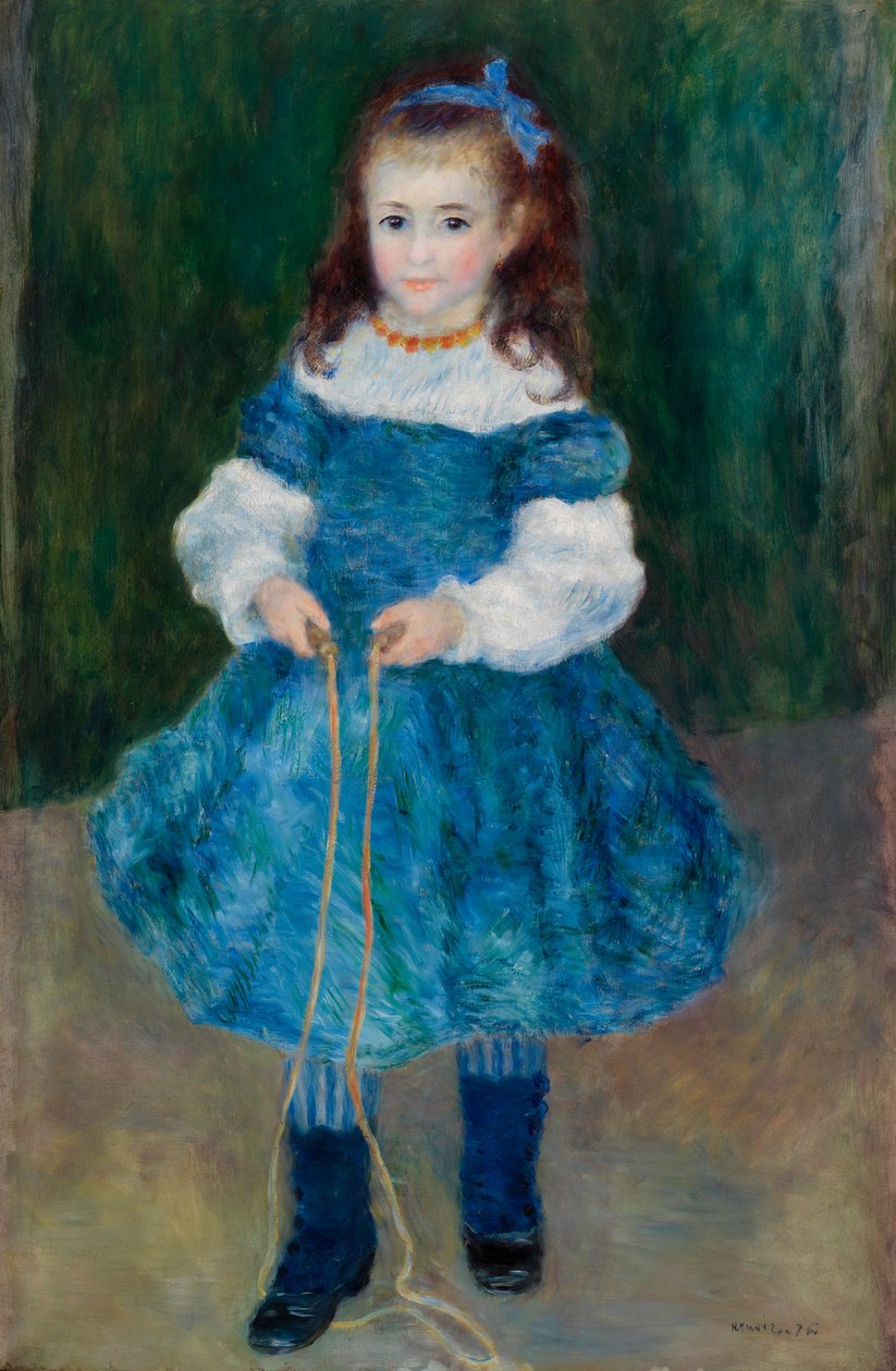 Chica con una cuerda para saltar (Retrato de Delphine Legrand) de Pierre Auguste Renoir