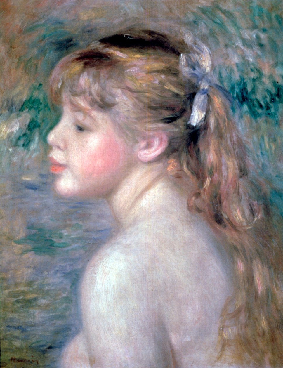 Cabeza de un niño, 1892 de Pierre Auguste Renoir