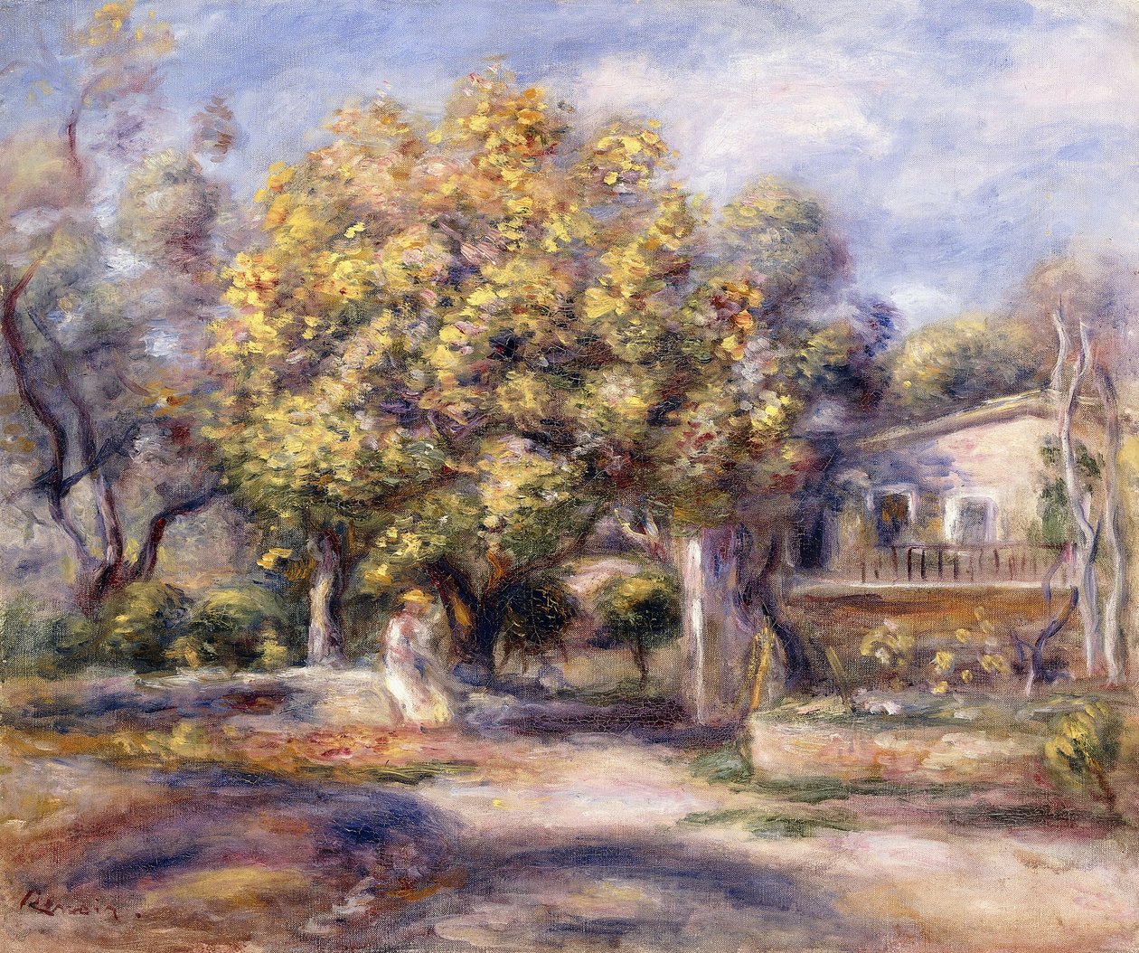 Casa en Cagnes, c.1905 de Pierre Auguste Renoir