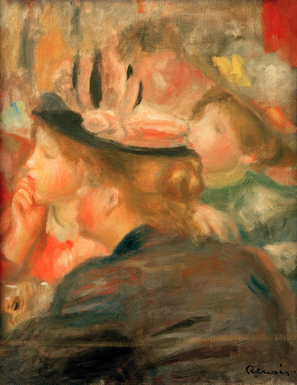 En el teatro de Pierre Auguste Renoir