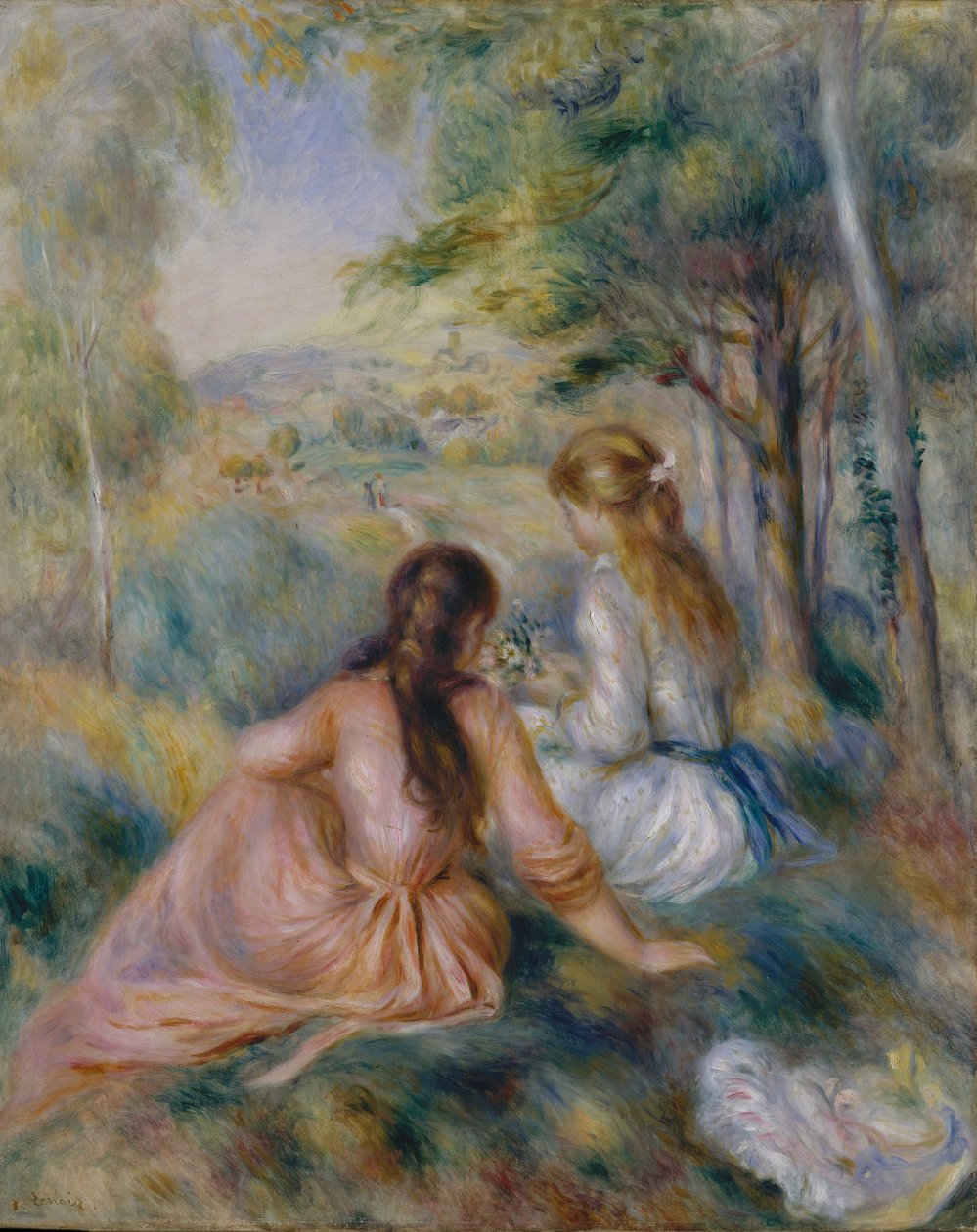 En el prado, 1888-92 de Pierre Auguste Renoir