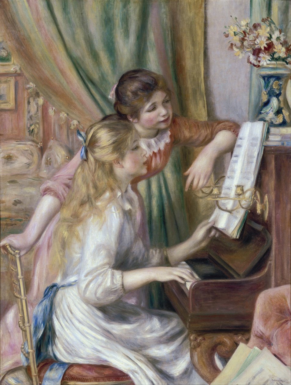 Jovencitas al piano de Pierre Auguste Renoir