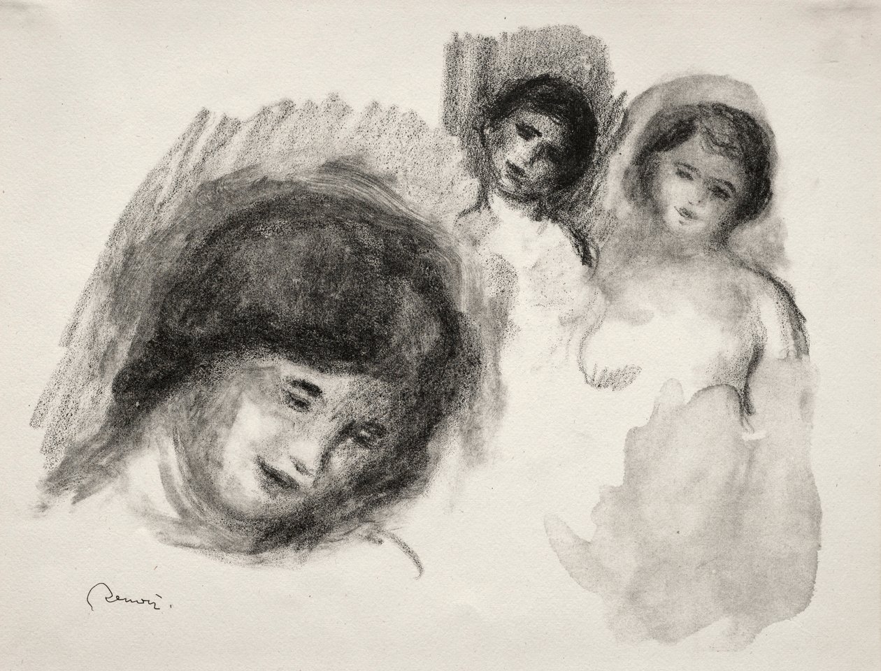 La Pierre aux trois croquis de Pierre Auguste Renoir