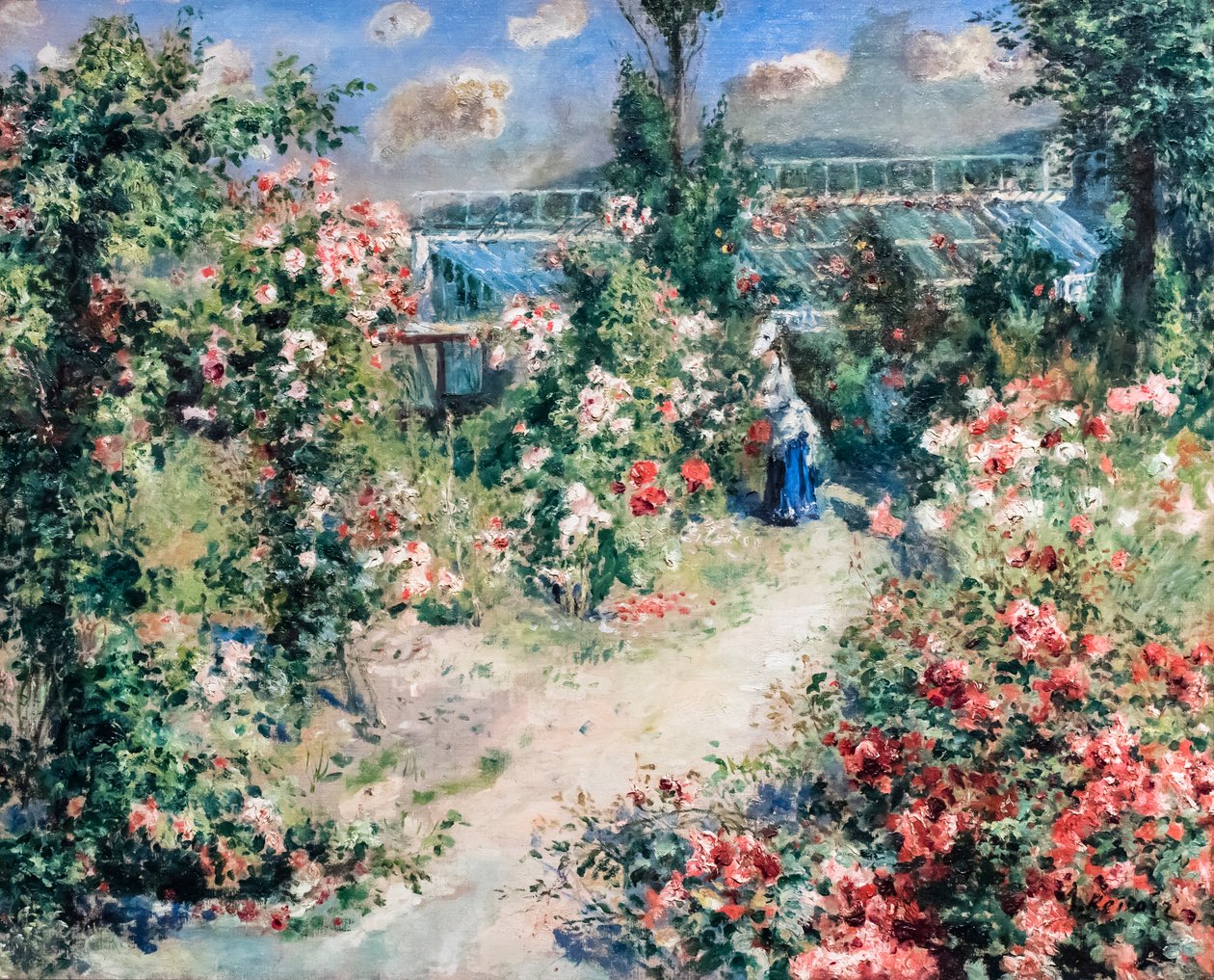 La Serre, hacia 1876 (Óleo sobre lienzo) de Pierre Auguste Renoir