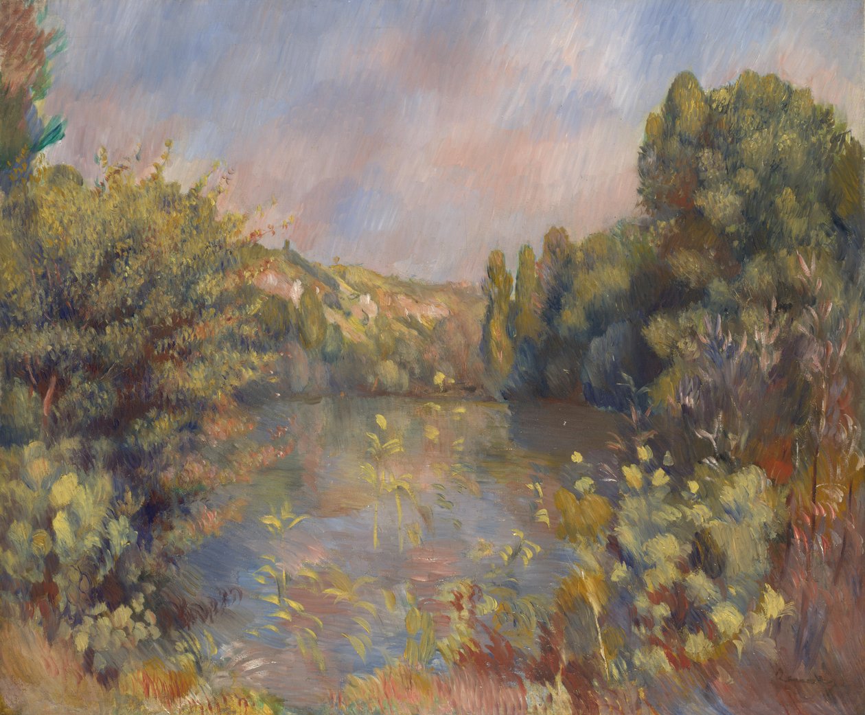 Paisaje junto al Lago de Pierre Auguste Renoir