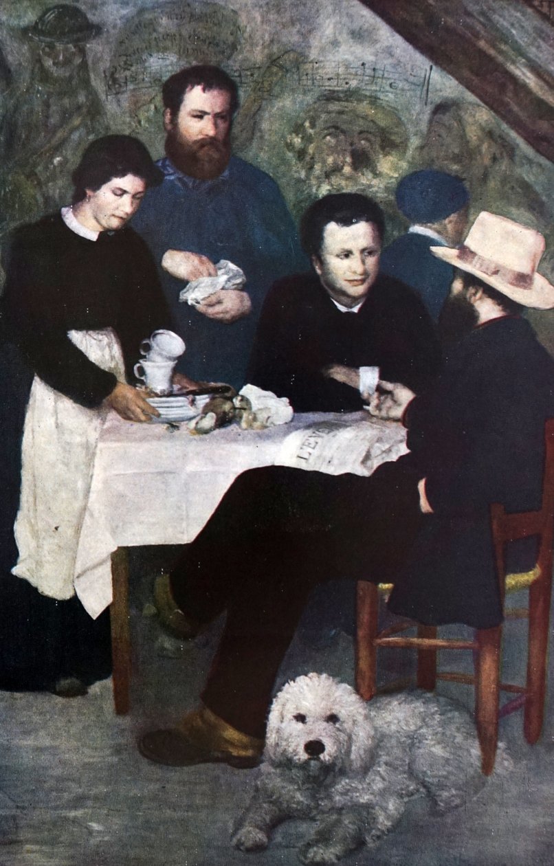 Le cabaret de la Mere Antony Bourron-Marlotte de Pierre Auguste Renoir