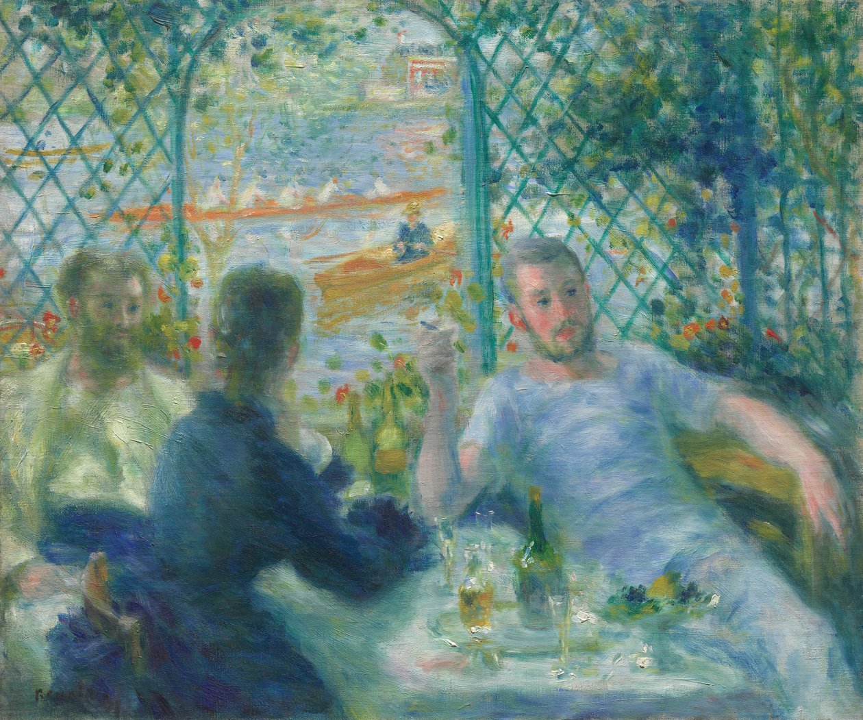 Almuerzo en el Restaurante Fournaise El Almuerzo de los Remeros de Pierre Auguste Renoir