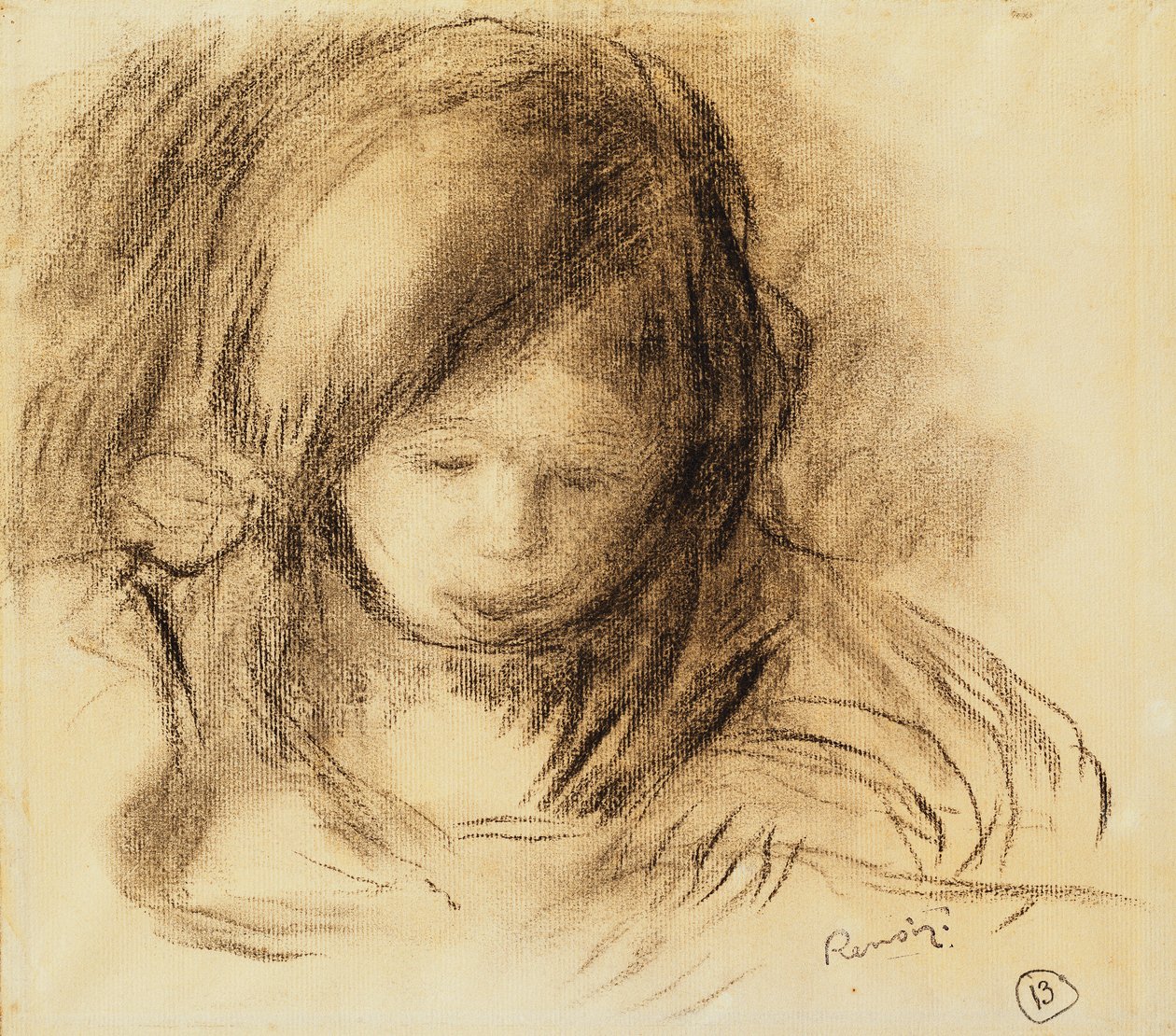 Mini escritor de Pierre Auguste Renoir
