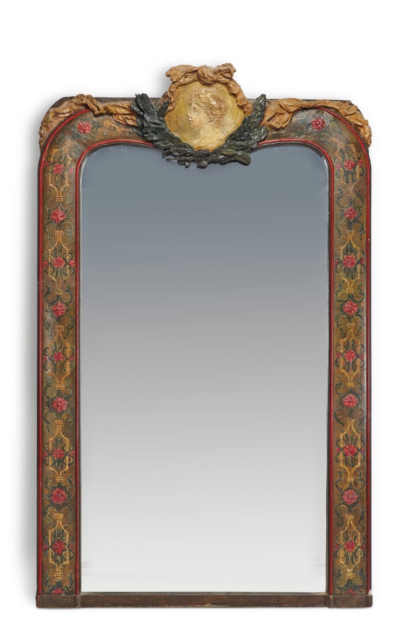 Marco de espejo con medallón de "Cabeza de Doncella" para el salón de Madame Charpentier, c.1878-79 de Pierre Auguste Renoir