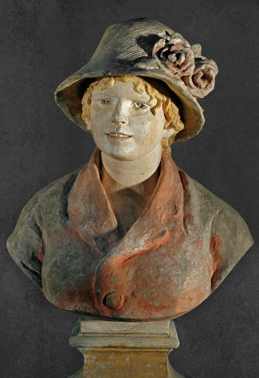 Mme. Renoir (policromo terracota) de Pierre Auguste Renoir