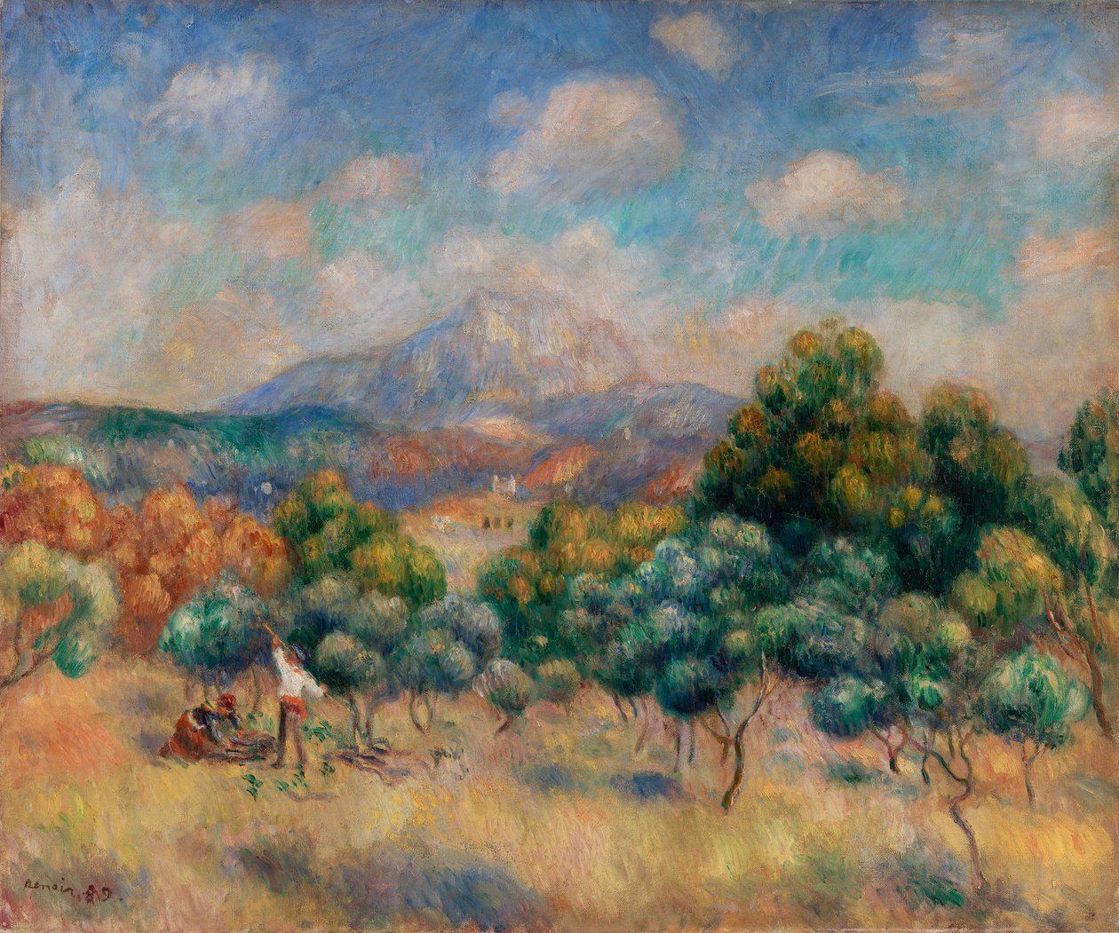 Montaña Sainte-Victoire (Paisaje) de Pierre Auguste Renoir