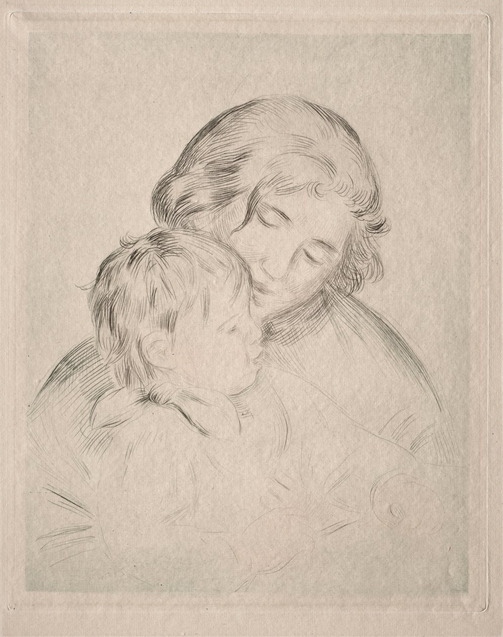 Madre e hijo de Pierre Auguste Renoir