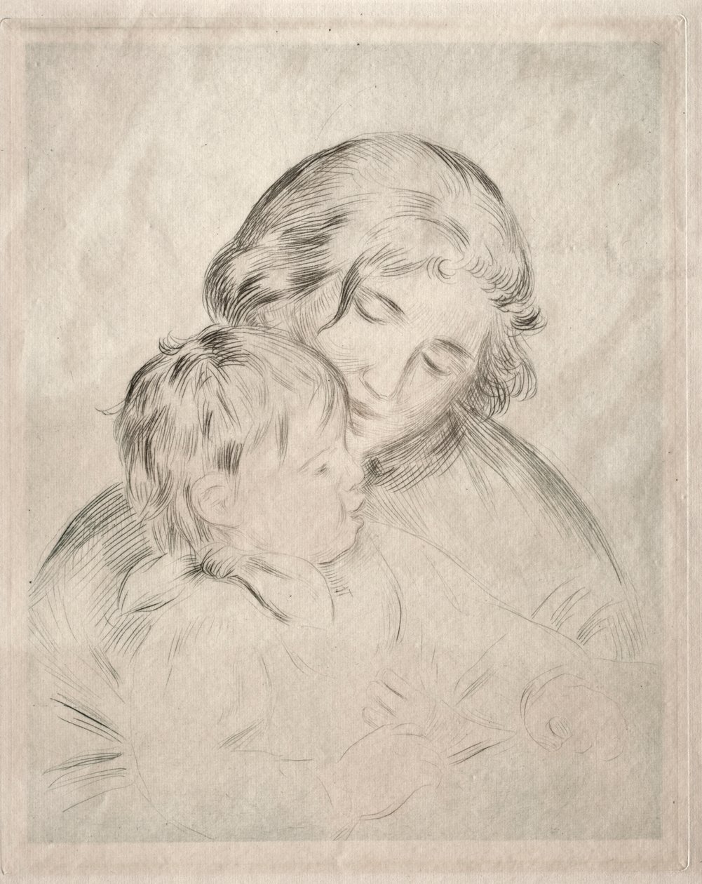 Madre e hijo de Pierre Auguste Renoir
