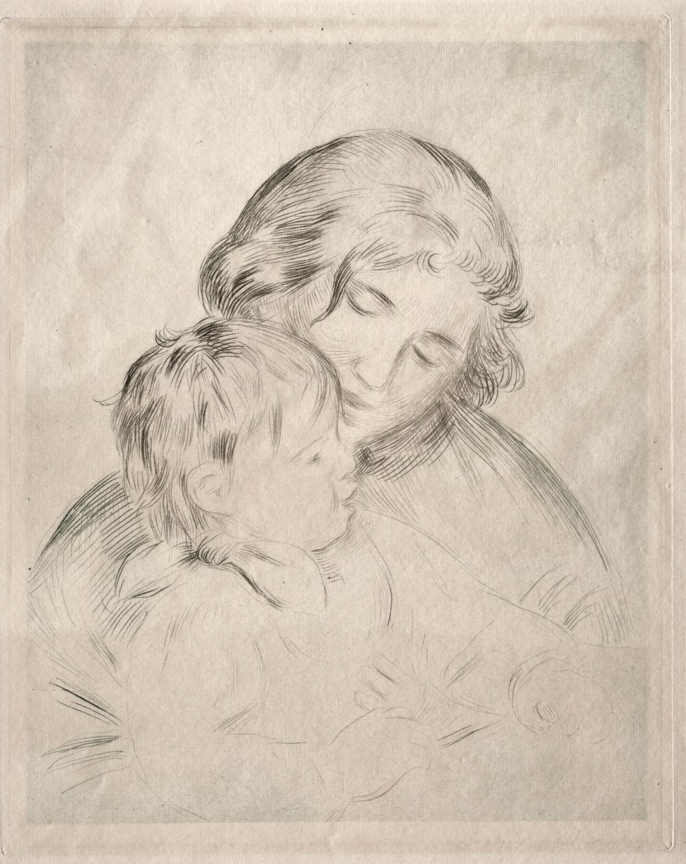 Madre e hijo, 1896 de Pierre Auguste Renoir