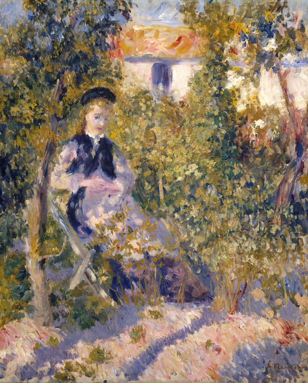 Nini en el jardín de Pierre Auguste Renoir