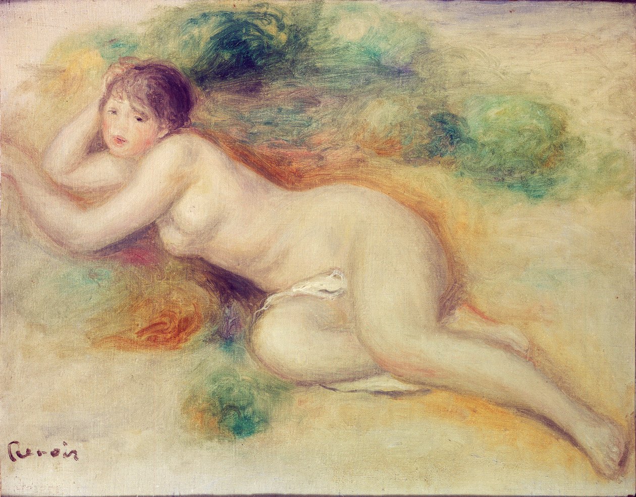 Figura Desnuda de una Chica, 1880-1889 de Pierre Auguste Renoir