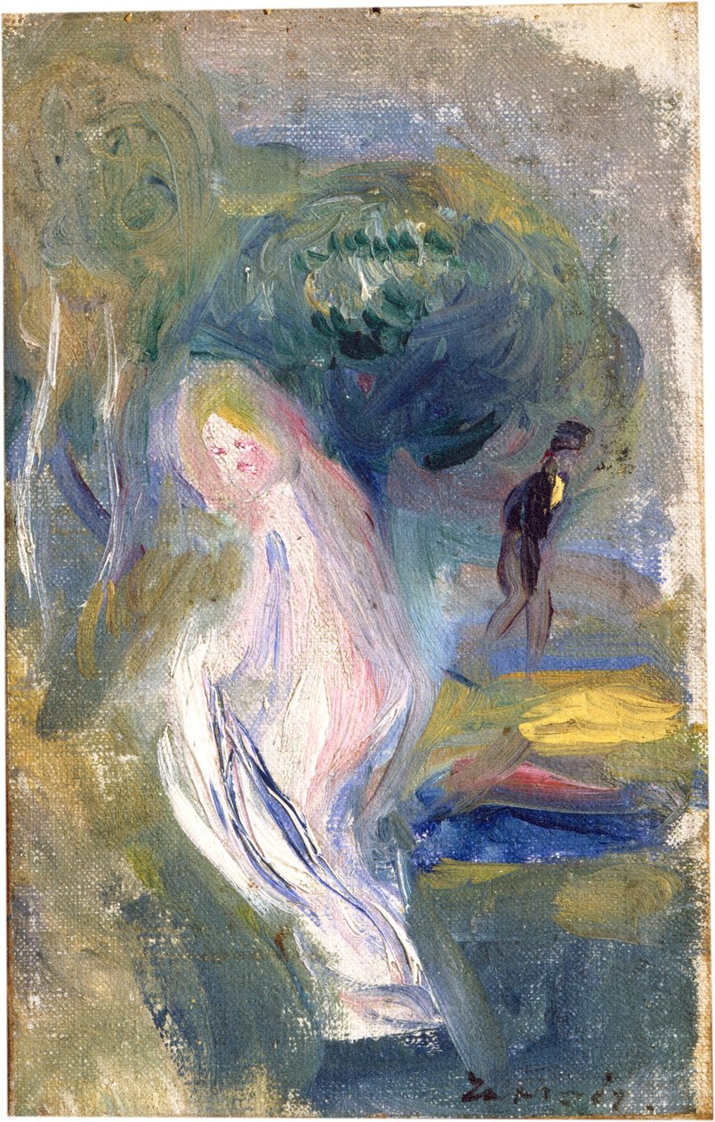 Desnudo con figura en el fondo, c. 1882 de Pierre Auguste Renoir