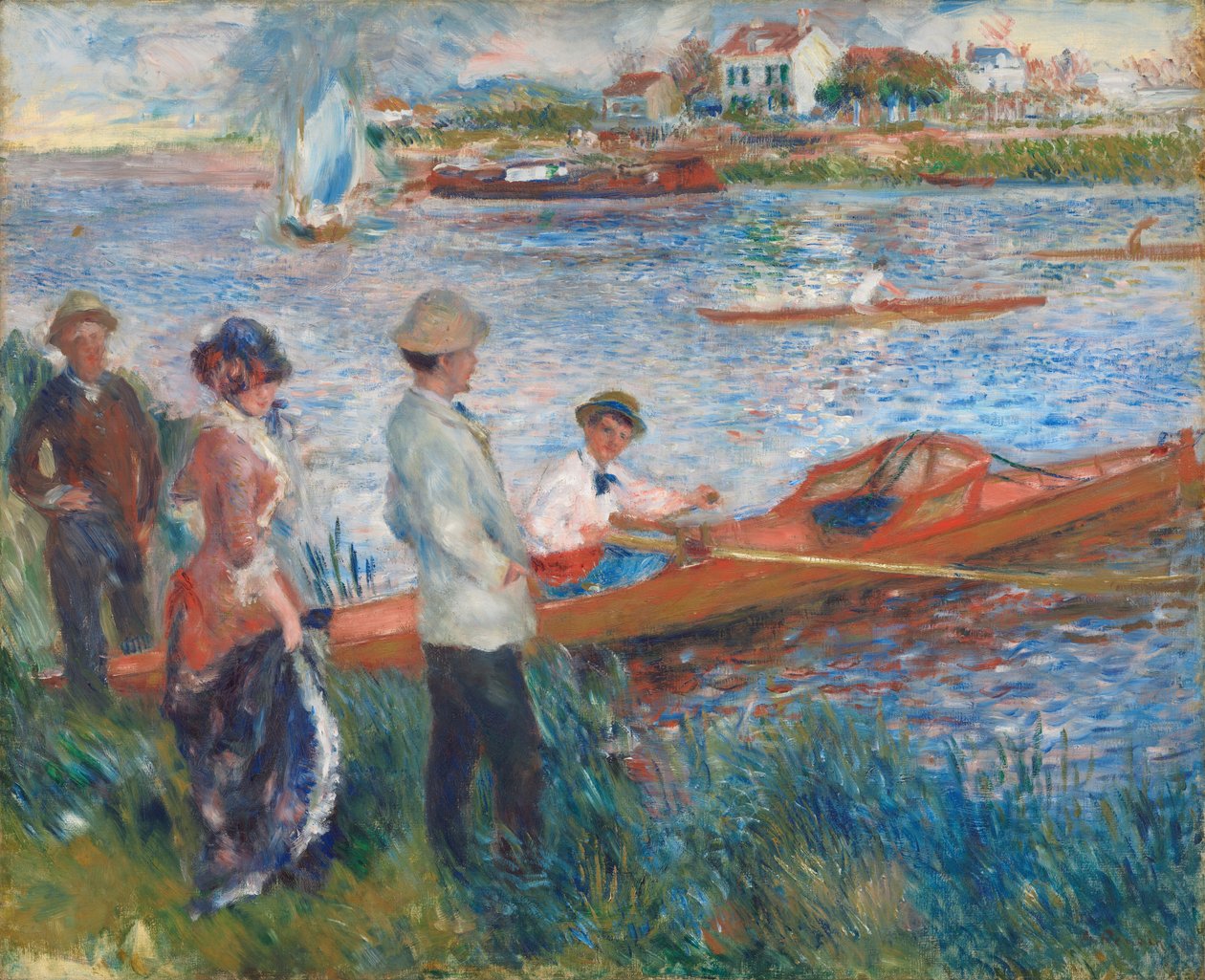 Remeros en Chatou, 1879 de Pierre Auguste Renoir