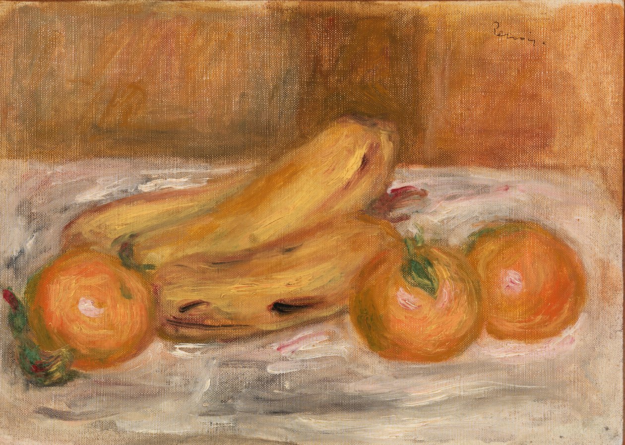 naranjas y plátanos de Pierre Auguste Renoir