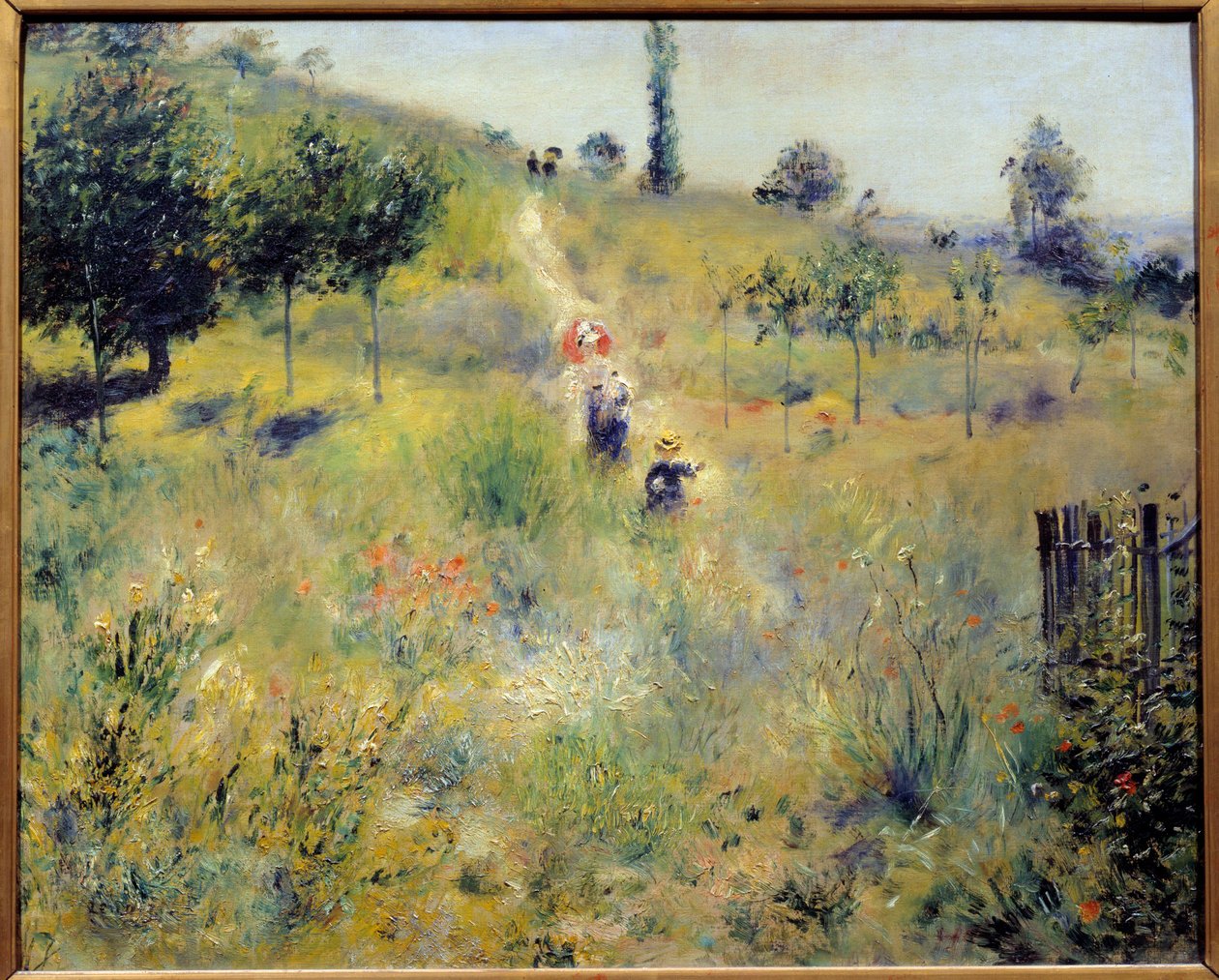 Camino entre las hierbas altas. Pintura de Pierre Auguste Renoir (1841-1919) 1875. París, museo de Orsay de Pierre Auguste Renoir