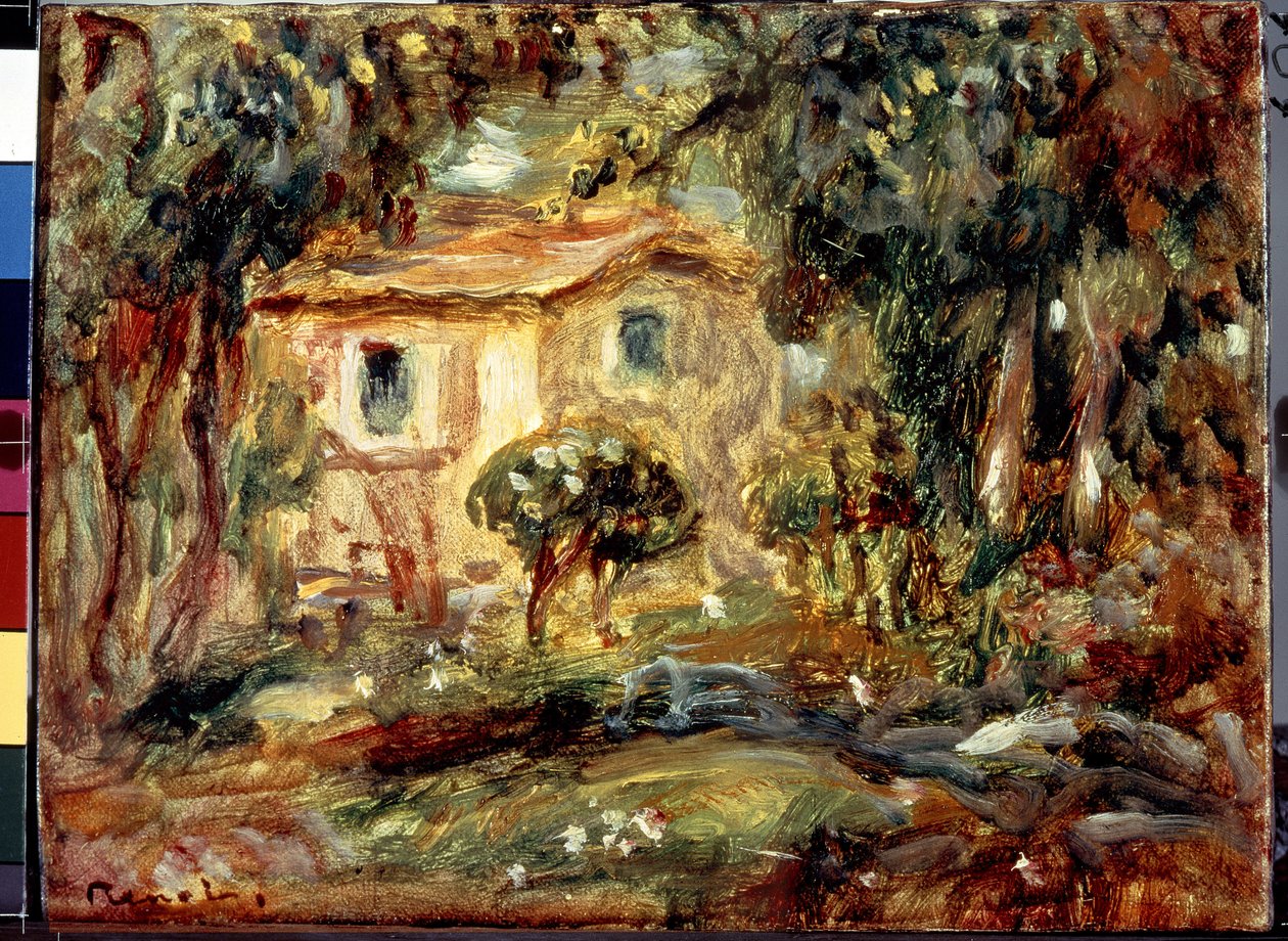 Campo. Le Canet. Pintura de Pierre Auguste Renoir (Pierre-Auguste Renoir de Pierre Auguste Renoir
