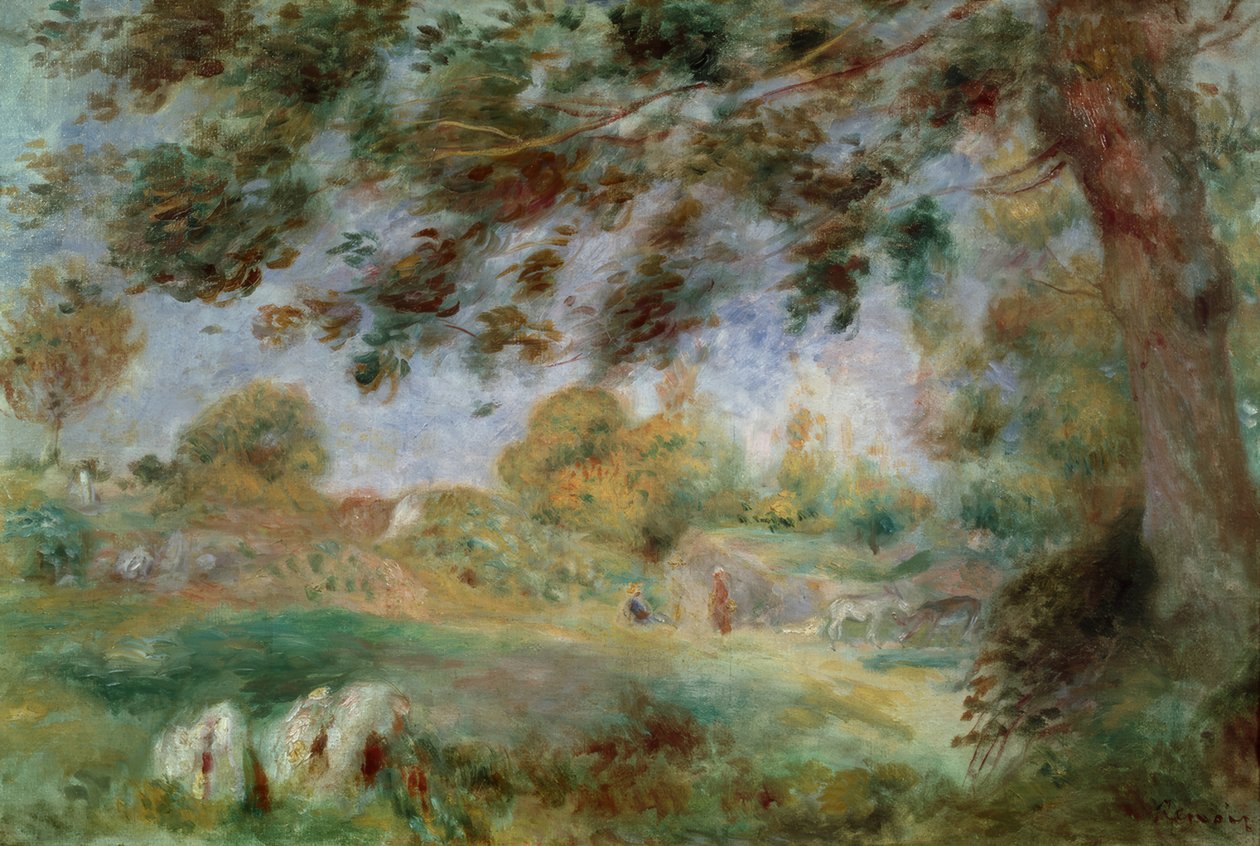 Paisaje de primavera de Pierre Auguste Renoir
