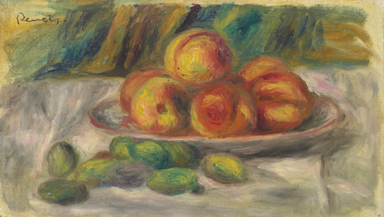 Duraznos y almendras de Pierre-Auguste Renoir