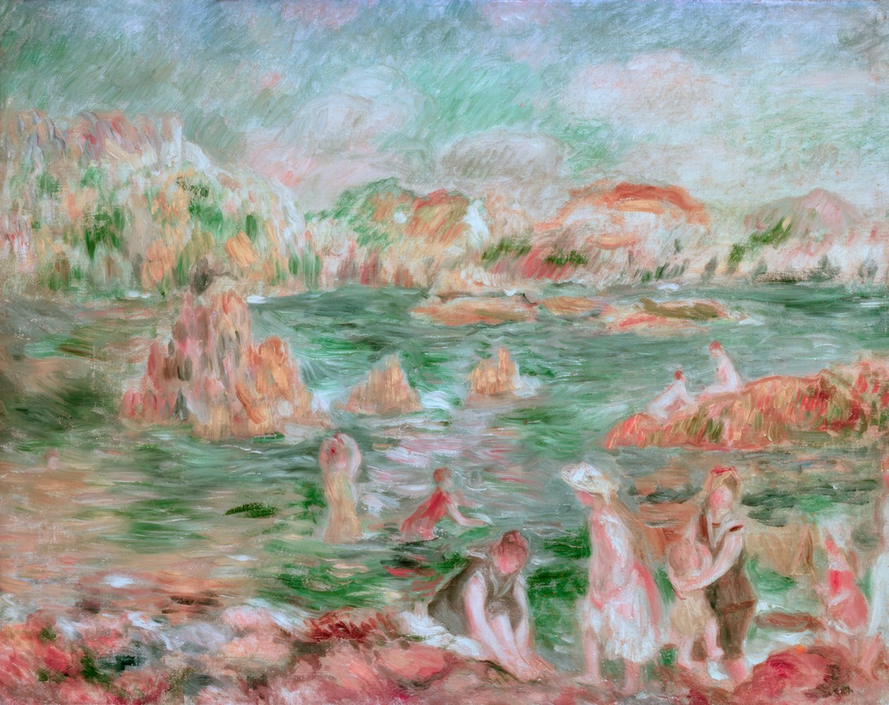 Playa de Guernsey de Pierre Auguste Renoir
