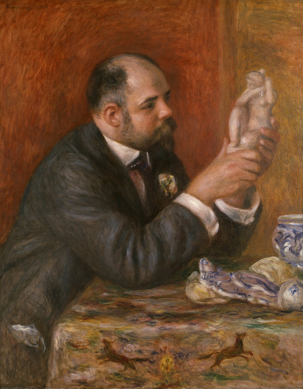 Retrato de Ambroise Vollard 1865-1939, 1908 de Pierre Auguste Renoir