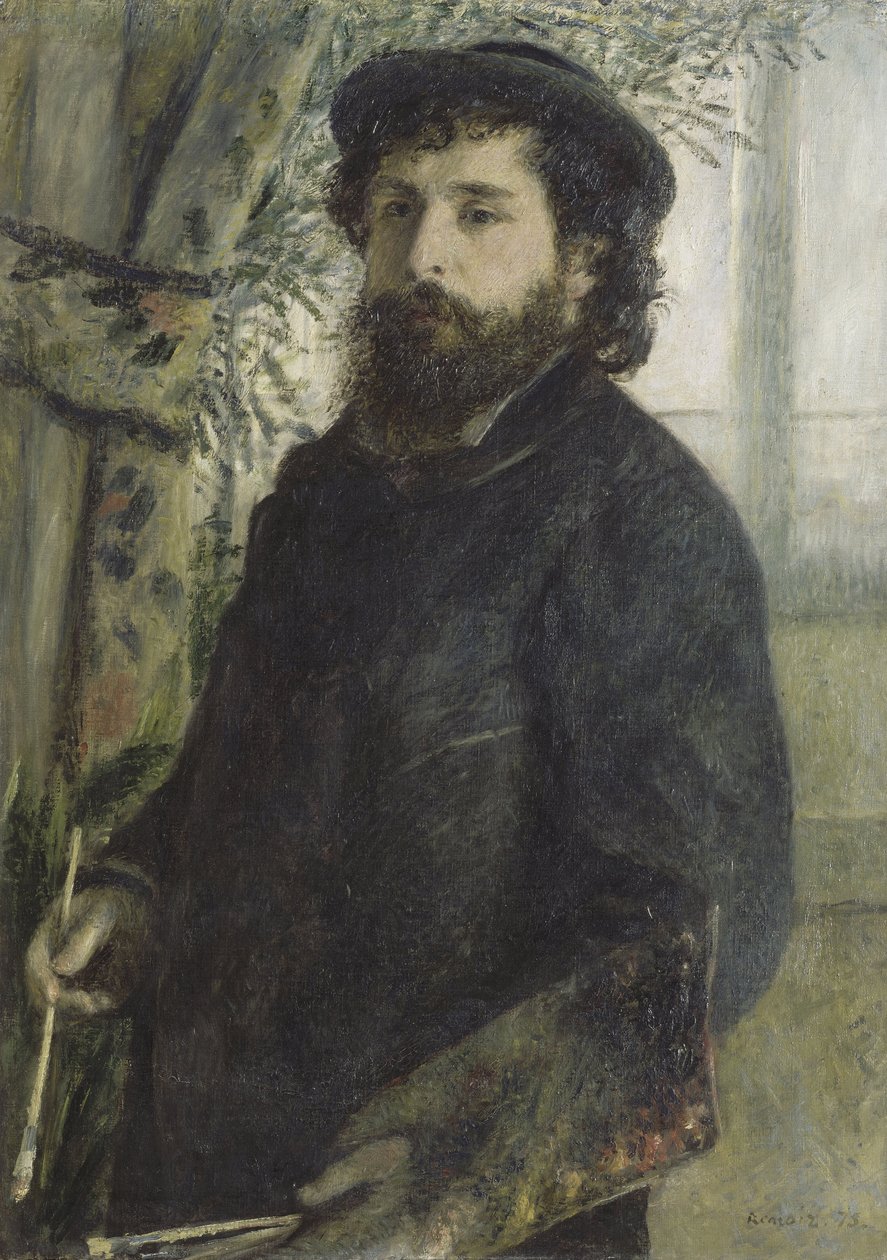 Retrato de Claude Monet de Pierre Auguste Renoir