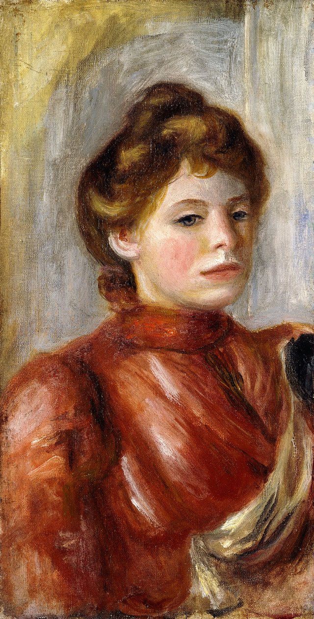 Retrato de mujer, 1891-1892 de Pierre Auguste Renoir