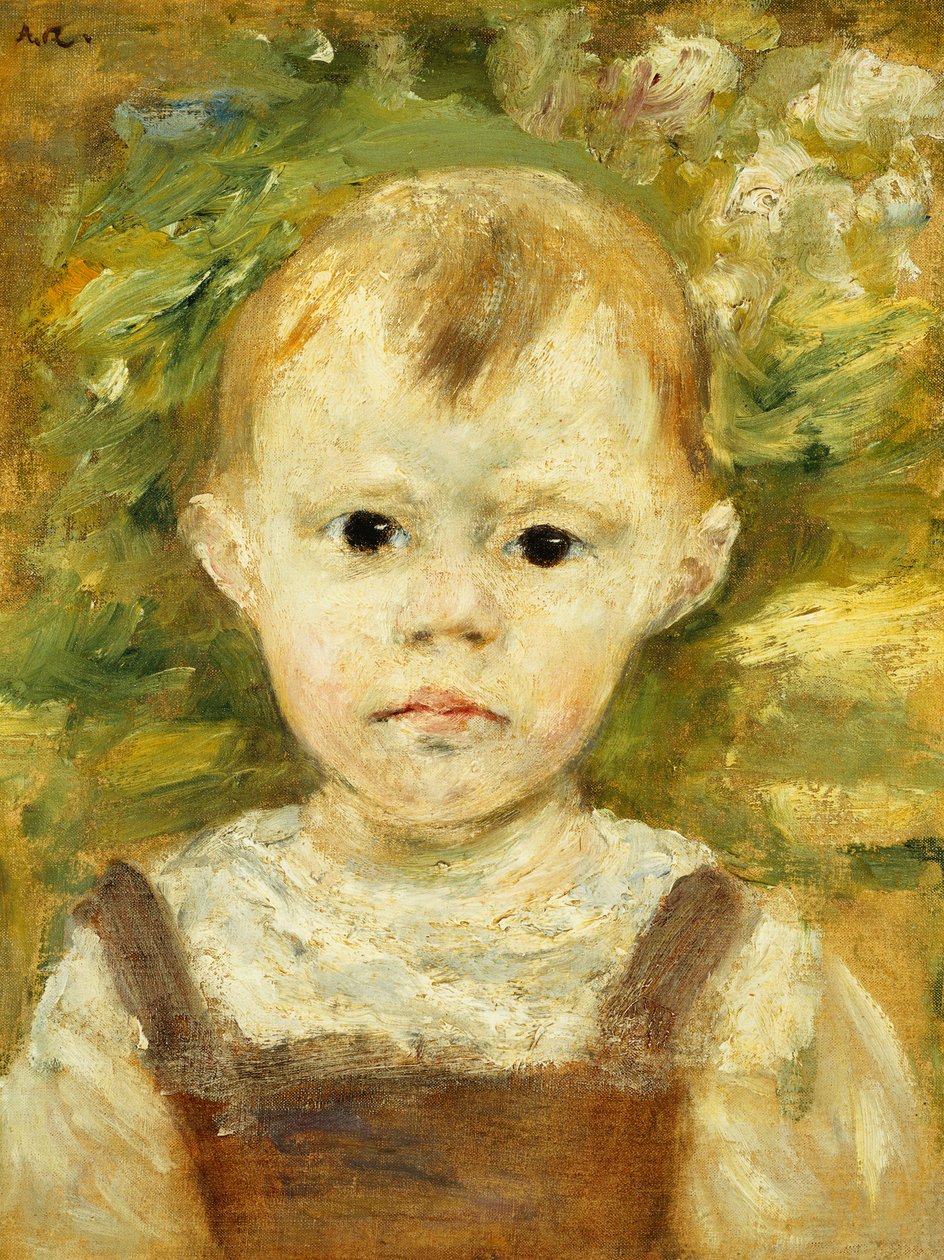Retrato de un niño pequeño, c.1880 de Pierre Auguste Renoir