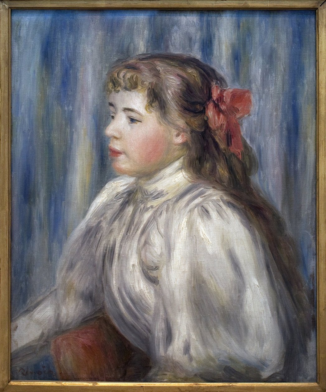 Retrato de una joven. de Pierre Auguste Renoir