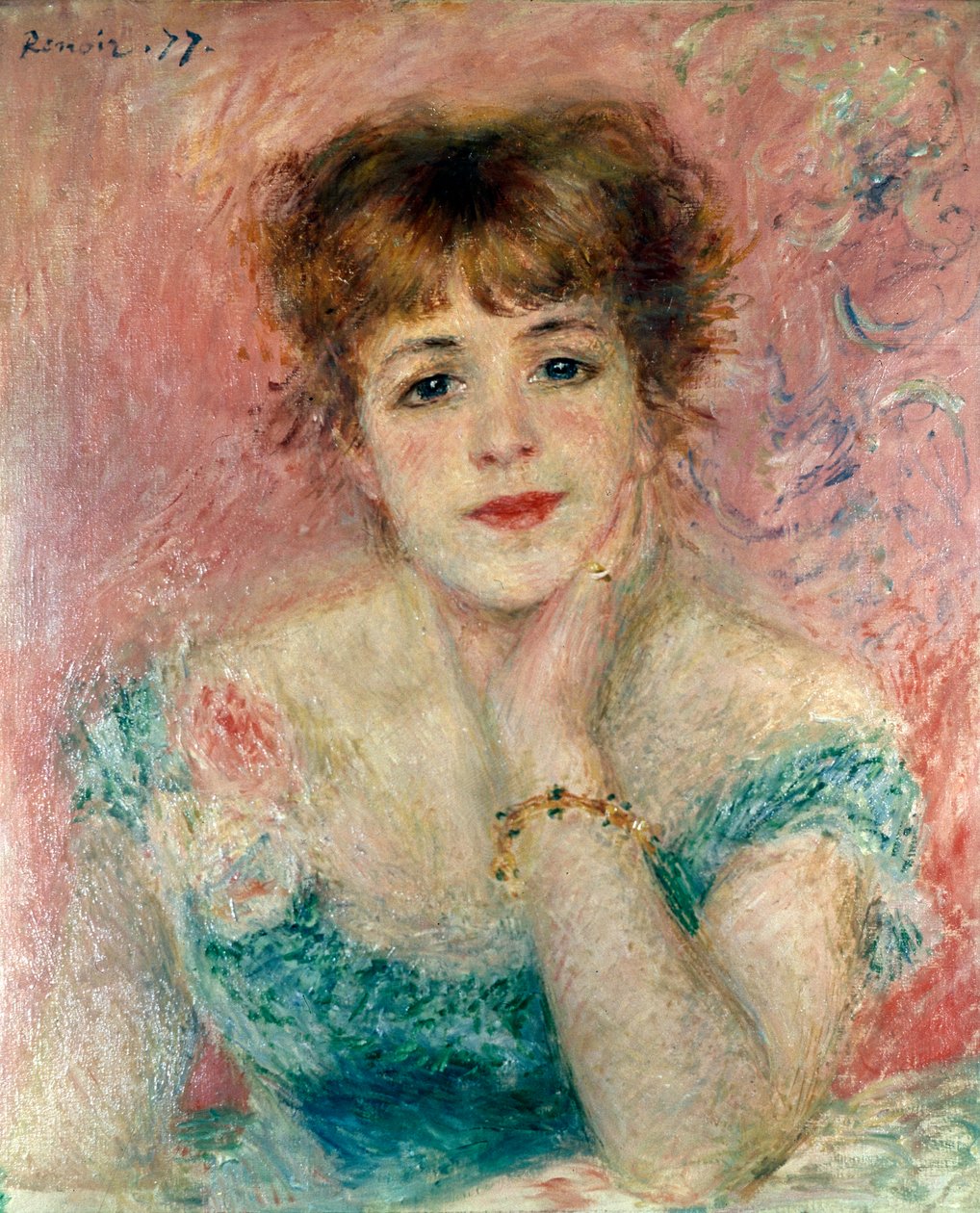 Retrato de la actriz Jeanne Samary de Pierre Auguste Renoir