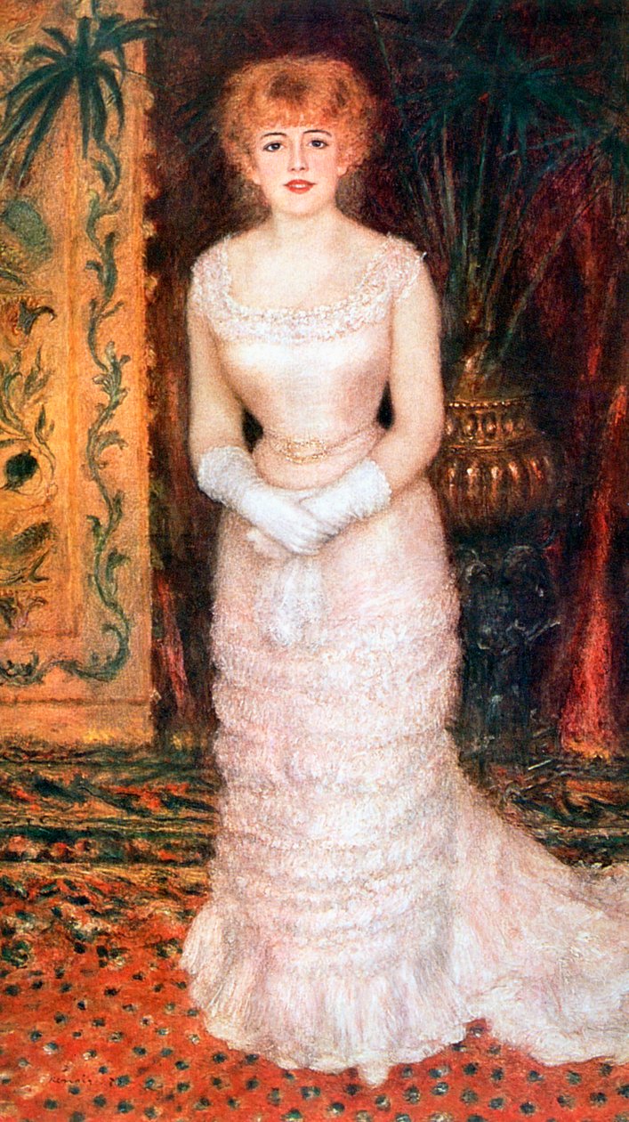Retrato de la actriz Jeanne Samary, 1878 de Pierre Auguste Renoir