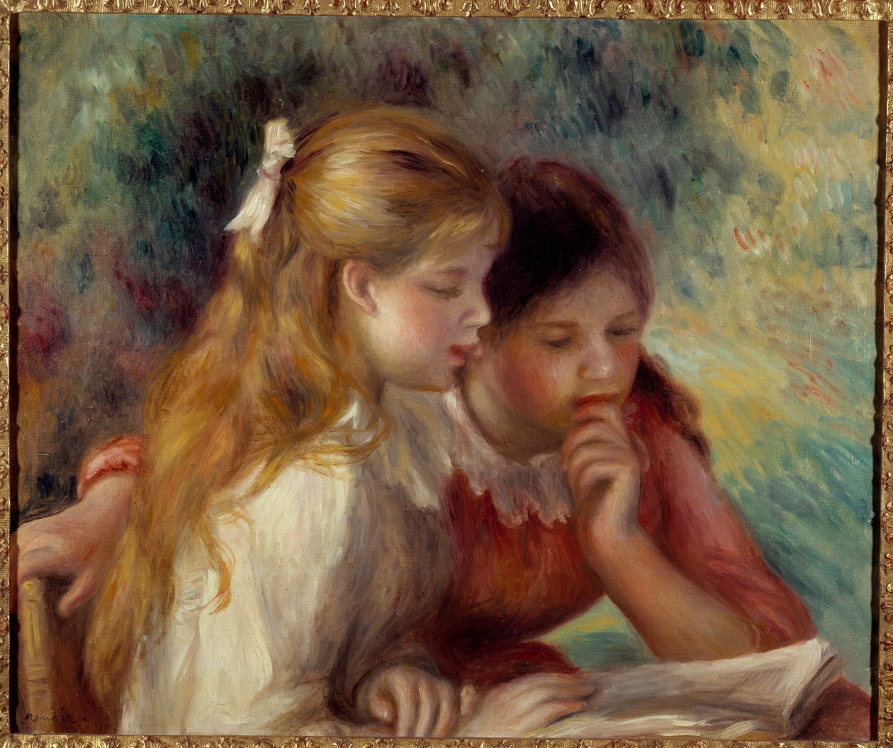 Lectura. Pintura de Pierre Auguste Renoir (1841-1919) siglo XIX París, museo de Orsay de Pierre Auguste Renoir