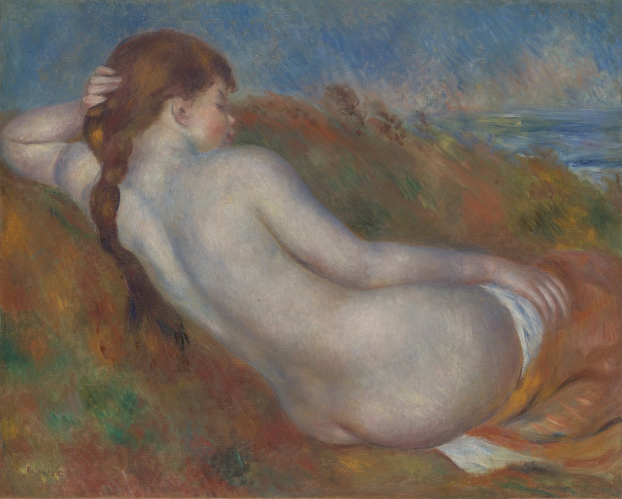 Desnudo reclinado, 1883 de Pierre Auguste Renoir