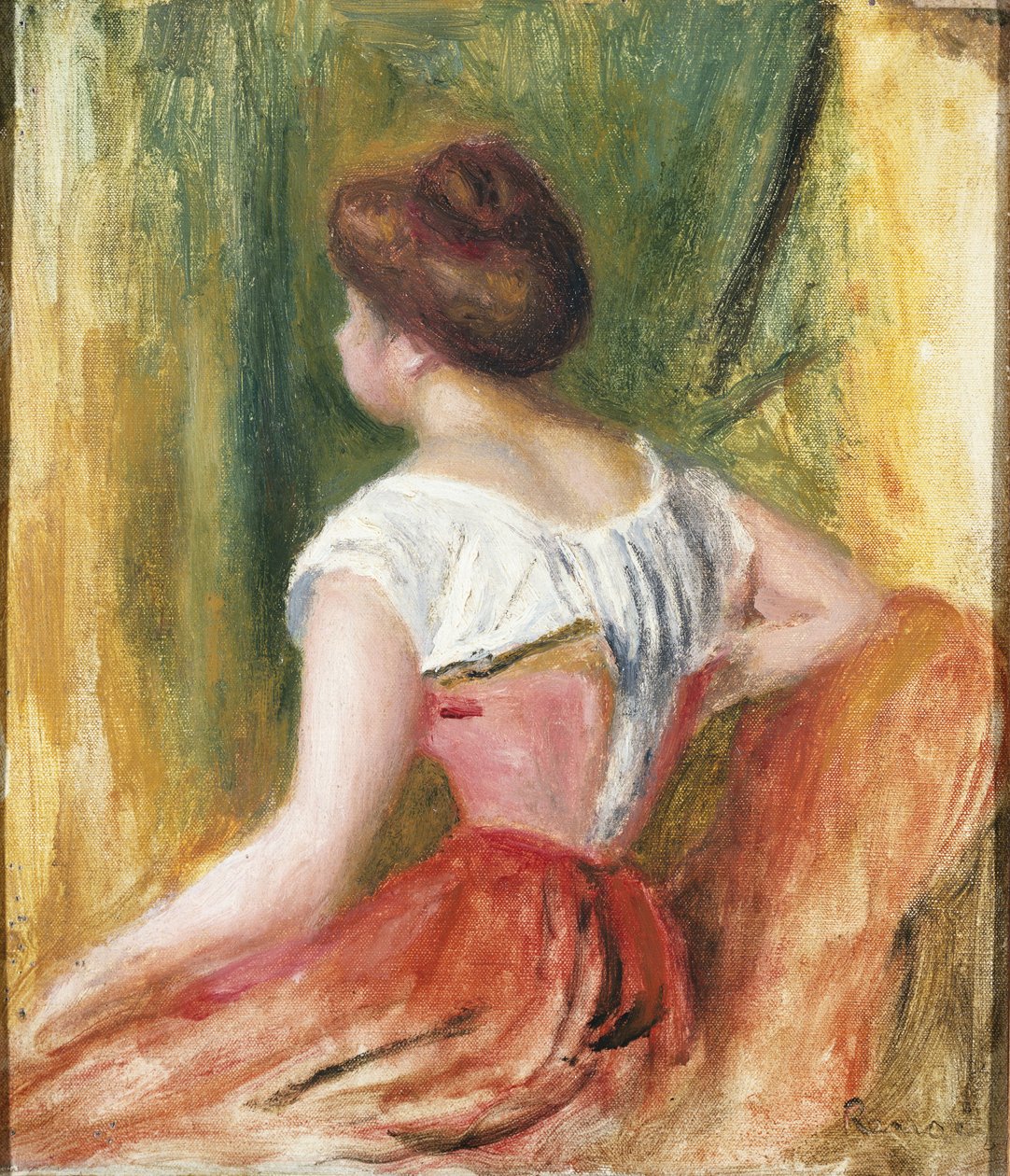 Joven sentada de Pierre Auguste Renoir