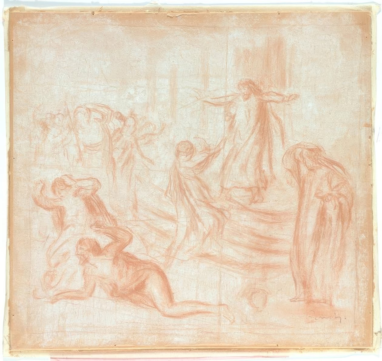Boceto de Edipo Rey de Pierre Auguste Renoir