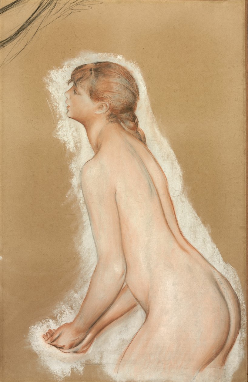 Figura salpicando (Estudio para "Las grandes bañistas") de Pierre Auguste Renoir