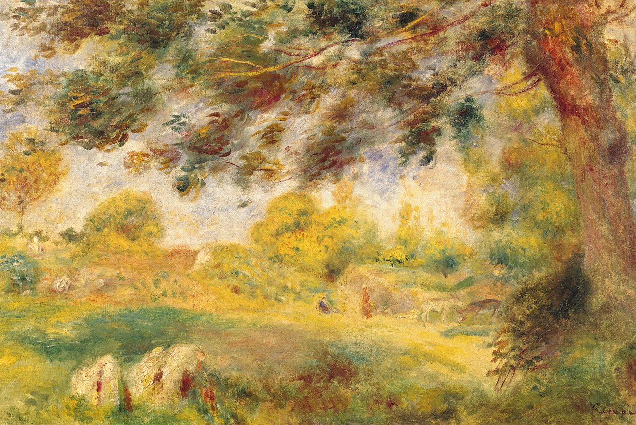 Paisaje de primavera de Pierre Auguste Renoir