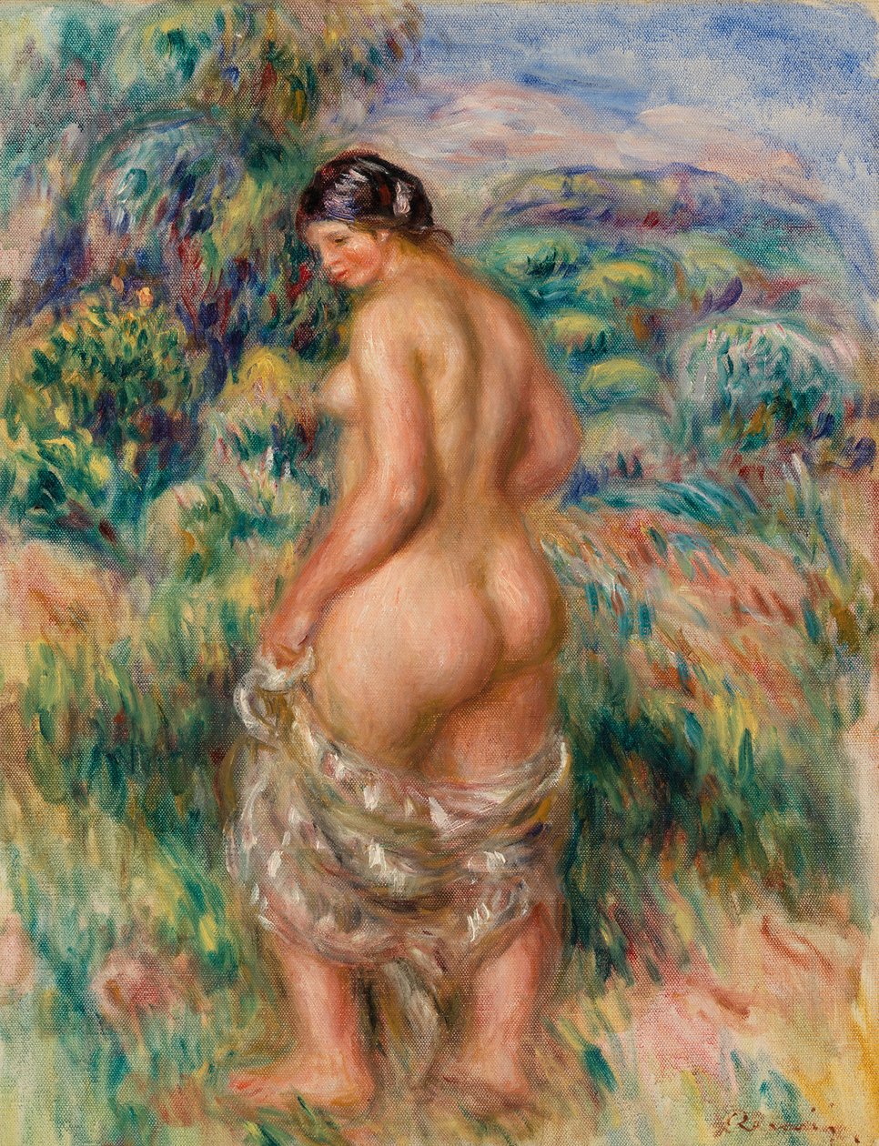 Bañista de pie de Pierre Auguste Renoir