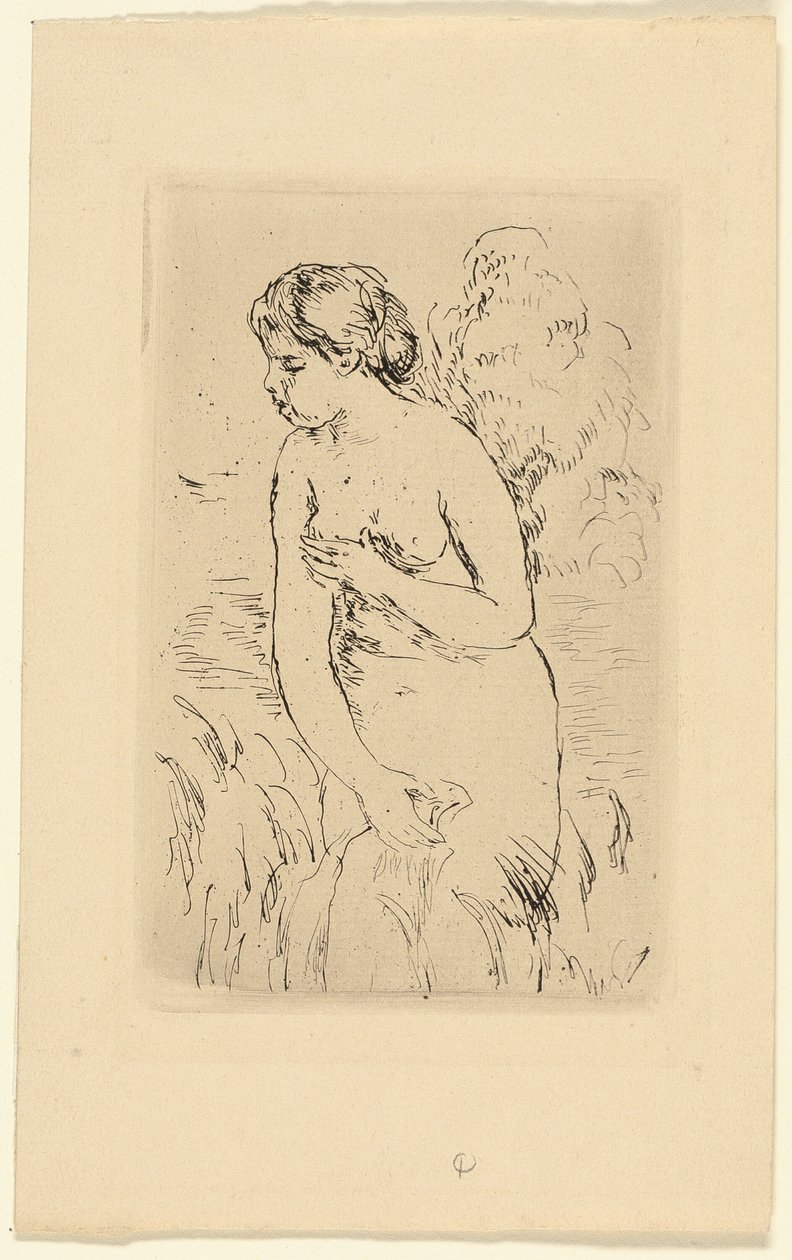 Bañista de pie de Pierre Auguste Renoir
