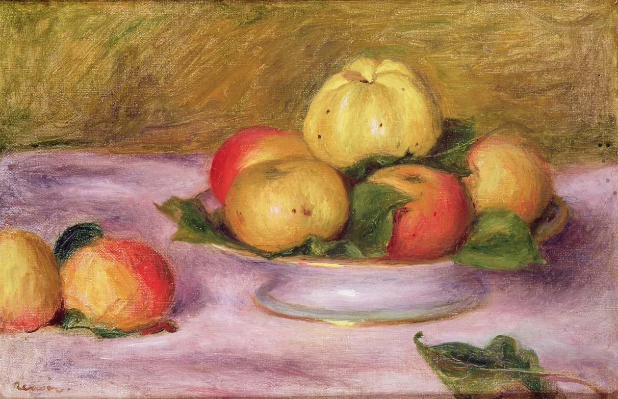 Naturaleza muerta con manzanas de Pierre Auguste Renoir