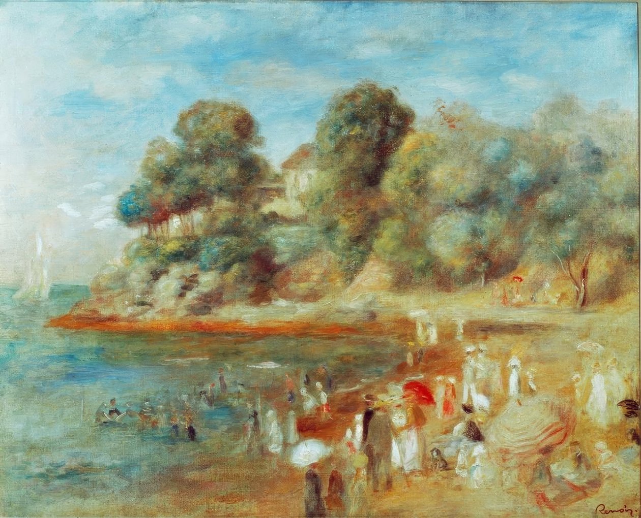 Playa en Pornic de Pierre Auguste Renoir