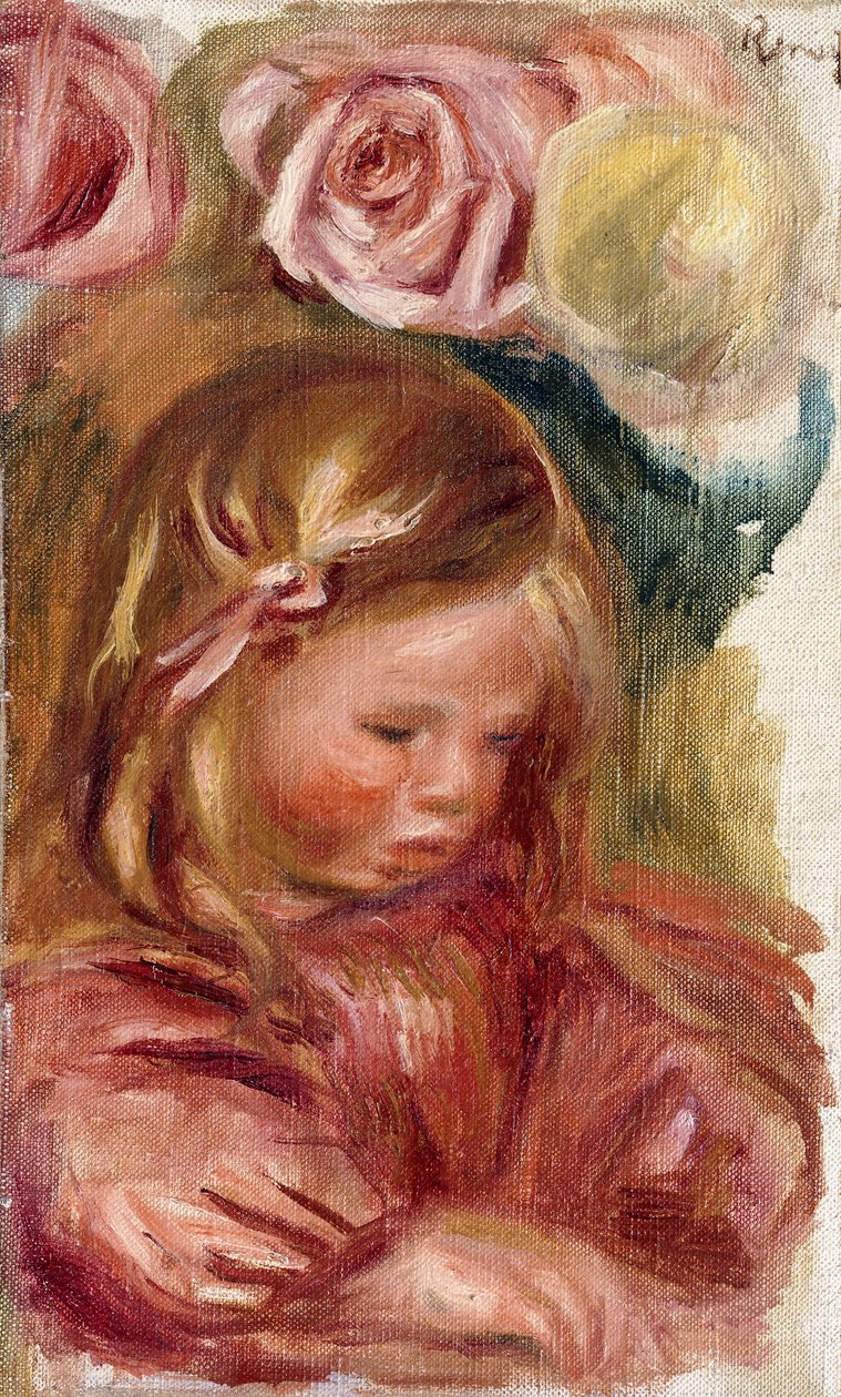 Estudio, Coco en las rosas de Pierre Auguste Renoir